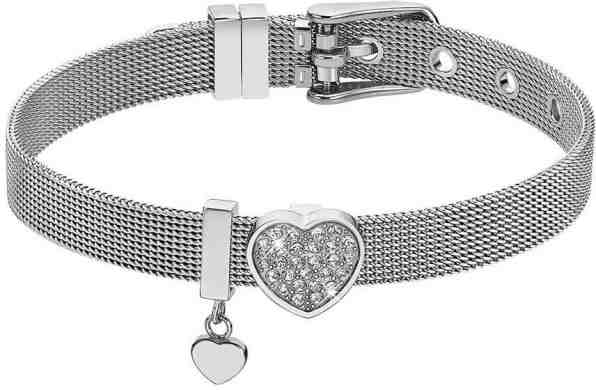 Lotus Style Ocelový náramek se srdíčky LS2077-2/1 + 2 měsíce na vrácení zboží