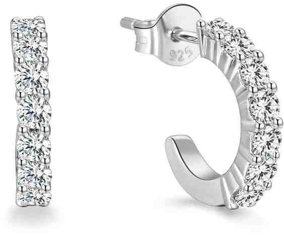 Beneto Kruhové stříbrné náušnice AGUP1169 + 2 měsíce na vrácení zboží