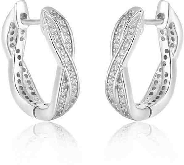 Beneto Kruhové stříbrné náušnice AGU1201 + 2 měsíce na vrácení zboží