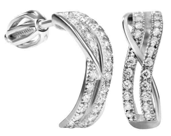 Brilio Silver Stříbrné půlkruhové náušnice 436 001 00497 04 + 2 měsíce na vrácení zboží