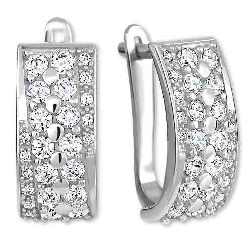 Brilio Silver Luxusní stříbrné náušnice 436 001 00500 04 + 2 měsíce na vrácení zboží