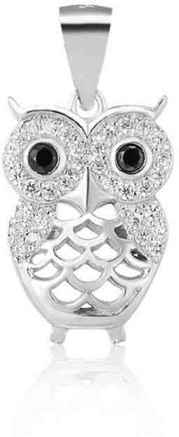 Beneto Stříbrný přívěsek Sovička AGH102 + 2 měsíce na vrácení zboží