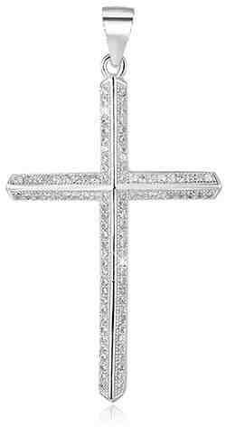 Beneto Stříbrný přívěsek Křížek AGH94 + 2 měsíce na vrácení zboží