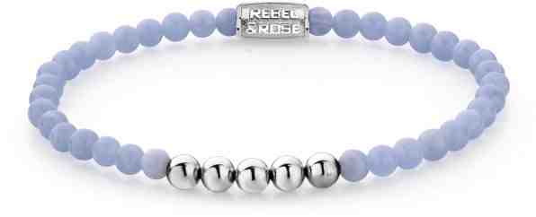 Rebel&Rose Korálkový náramek Lavender Lila RR-40034-S 15 cm - XS + 2 měsíce na vrácení zboží