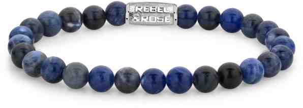 Rebel&Rose Korálkový náramek Midnight Blue RR-60012-S 16,5 cm - S + 2 měsíce na vrácení zboží