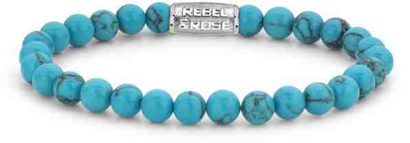 Rebel&Rose Korálkový náramek Turquoise Delight RR-60015-S 16,5 cm - S + 2 měsíce na vrácení zboží