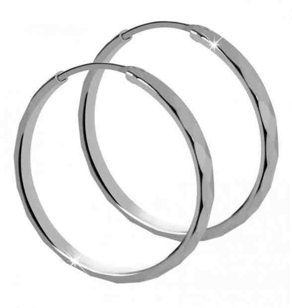 Brilio Silver Stříbrné náušnice kruhy 431 158 00035 04 + 2 měsíce na vrácení zboží