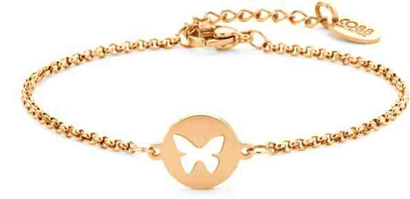 CO88 Ocelový náramek s motýlkem 860-180-090411-0000 + 2 měsíce na vrácení zboží