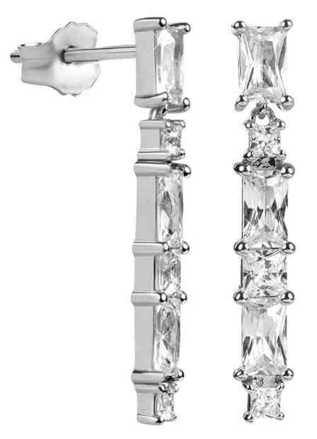 Silver Cat Zářivé náušnice se zirkony SC305 + 2 měsíce na vrácení zboží