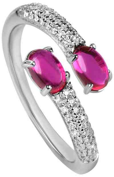 Silver Cat Otevřený stříbrný prsten se zirkony SC309 56 mm + 2 měsíce na vrácení zboží