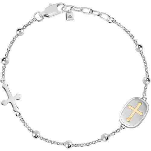 Morellato Pánský ocelový náramek s křížkem God SANF18 + 2 měsíce na vrácení zboží