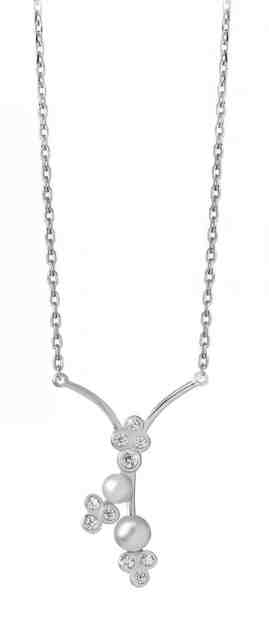 Silver Cat Okouzlující stříbrný náhrdelník s perličkami SC313 + 2 měsíce na vrácení zboží