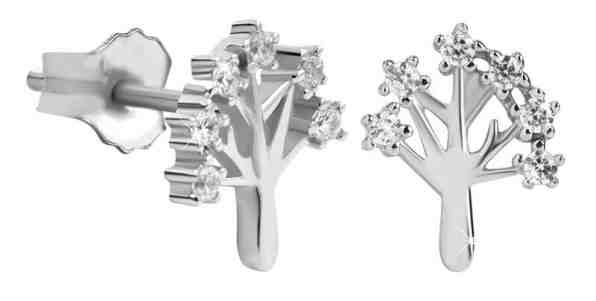 Silver Cat Decentní stříbrné náušnice Strom života SC319 + 2 měsíce na vrácení zboží