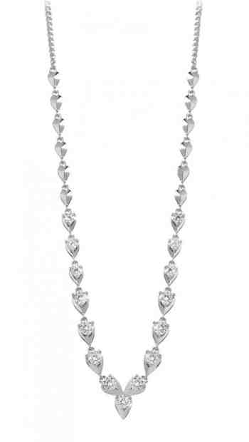 Silver Cat Něžný stříbrný náhrdelník se zirkony SC325 + 2 měsíce na vrácení zboží