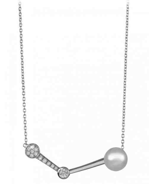 Silver Cat Stylový stříbrný náhrdelník se zirkony a perlou SC337 + 2 měsíce na vrácení zboží