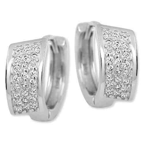 Brilio Silver Luxusní stříbrné náušnice 436 158 00025 04 + 2 měsíce na vrácení zboží