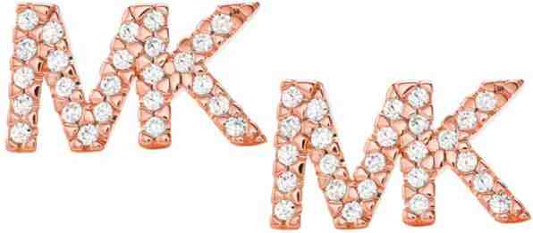 Michael Kors Stříbrné náušnice s logem MKC1256AN791 + 2 měsíce na vrácení zboží