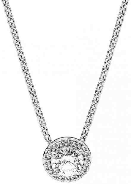 Pandora Stříbrný náhrdelník s třpytivým přívěskem 396240CZ-45 + 2 měsíce na vrácení zboží