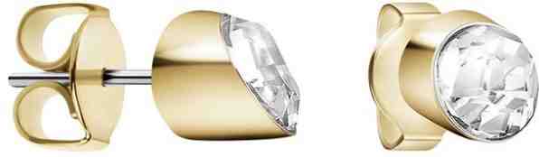 Calvin Klein Pozlacené náušnice s krystalem Brilliant KJ8YJE140200 + 2 měsíce na vrácení zboží