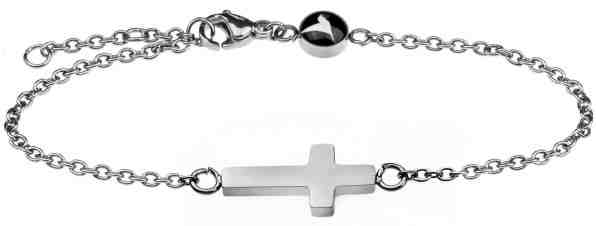 Emily Westwood Elegantní ocelový náramek s křížkem WB1008S + 2 měsíce na vrácení zboží
