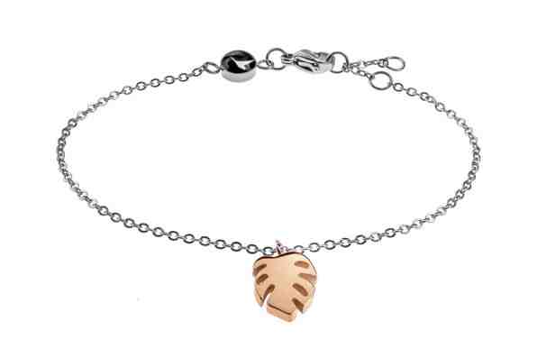 Emily Westwood Ocelový náramek s palmovým listem WB1023RS + 2 měsíce na vrácení zboží