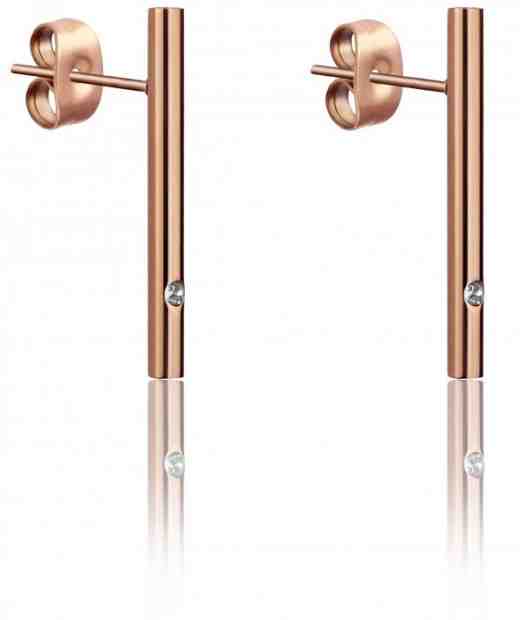 Emily Westwood Ocelové náušnice s krystalem WE1024R + 2 měsíce na vrácení zboží