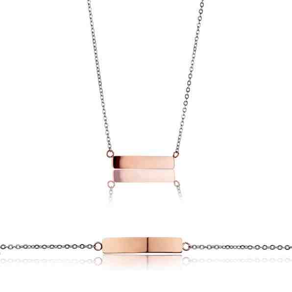 Emily Westwood Sada ocelových šperků WS026RS (náhrdelník, náramek) + 2 měsíce na vrácení zboží