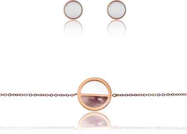 Emily Westwood Sada ocelových šperků WS035R (náušnice, náramek) + 2 měsíce na vrácení zboží