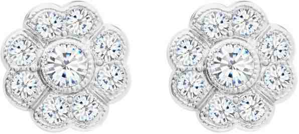 Preciosa Třpytivé náušnice Rosalia 2254 00 + 2 měsíce na vrácení zboží