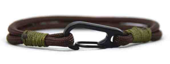 Cordell Módní náramek Slim K - hnědá/oliva + 2 měsíce na vrácení zboží