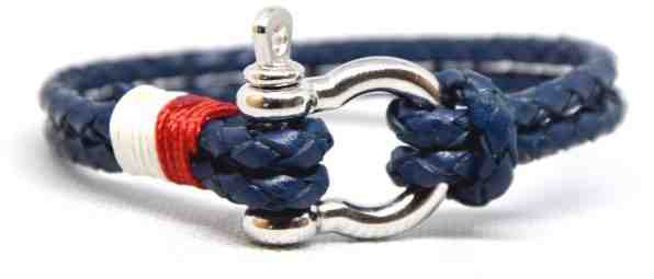 Cordell Pánský kožený náramek Bolo - modrá + 2 měsíce na vrácení zboží