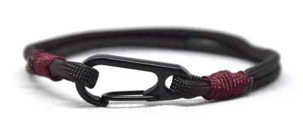 Cordell Módní náramek Slim K - černá/vínová + 2 měsíce na vrácení zboží