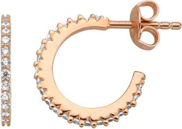 Esprit Stříbrné náušnice kroužky s krystaly ESER00921200 + 2 měsíce na vrácení zboží