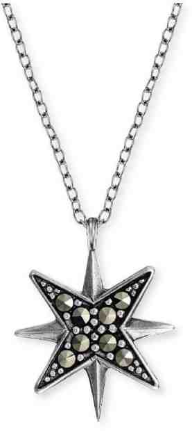 Engelsrufer Stříbrný náhrdelník s markazity ERN-LILSTAR-MA + 2 měsíce na vrácení zboží