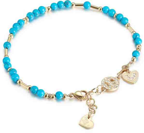 Brosway Nákotník s tyrkysovými korálky Chakra BHK229 + 2 měsíce na vrácení zboží