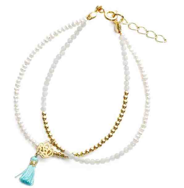 JVD Dvojitý korálkový náramek SVLB0046X20M200 + 2 měsíce na vrácení zboží