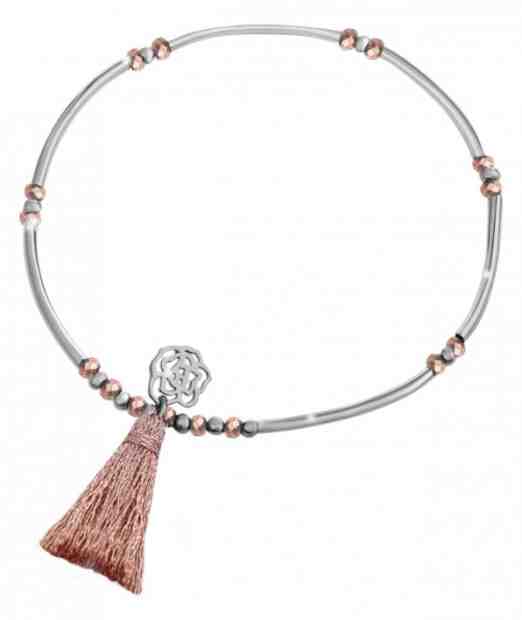 JVD Pevný stříbrný náramek Sunday Rose SVLB0049X20R200 + 2 měsíce na vrácení zboží