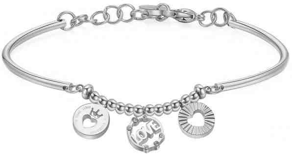 Brosway Ocelový náramek se srdíčky Chakra BHK382 + 2 měsíce na vrácení zboží