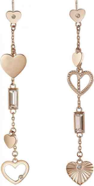 Brosway Dlouhé srdíčkové náušnice Chant BAH24 + 2 měsíce na vrácení zboží