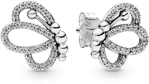 Pandora Stříbrné motýlí náušnice 297912CZ + 2 měsíce na vrácení zboží
