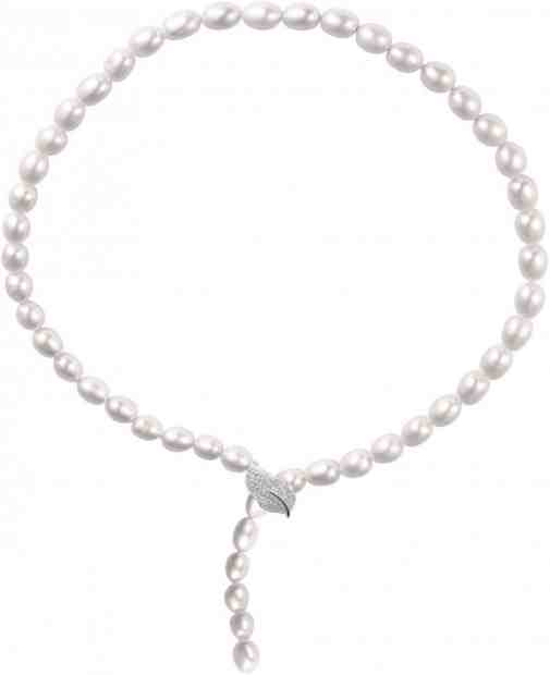 JwL Luxury Pearls Luxusní perlový náhrdelník se zirkony JL0596 + 2 měsíce na vrácení zboží