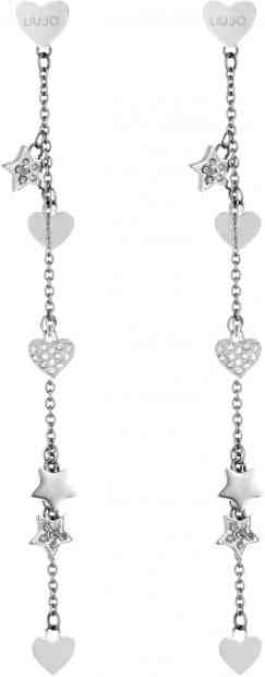 Liu.Jo Dlouhé náušnice se srdíčky a hvězdičkami LJ1409 + 2 měsíce na vrácení zboží
