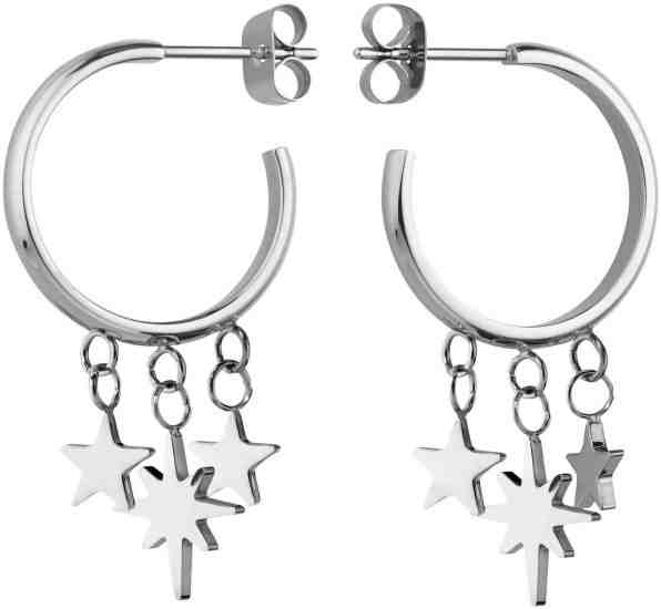 Rosefield Kruhové náušnice Multi Star Charm MUSES-J216 + 2 měsíce na vrácení zboží