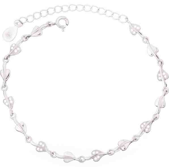 JVD Stříbrný náramek se zirkony SVLB0065XD5BI18 + 2 měsíce na vrácení zboží