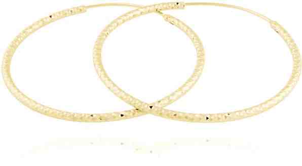 JVD Pozlacené stříbrné náušnice kruhy SVLE0216XD5GO 1,6 cm + 2 měsíce na vrácení zboží