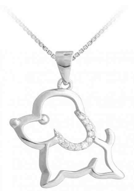 JVD Stříbrný přívěsek Pejsek SVLP0354XF3BI00 + 2 měsíce na vrácení zboží