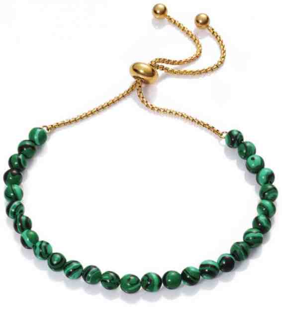 Viceroy Náramek s malachitovými korálky Chic 75120P01016 + 2 měsíce na vrácení zboží