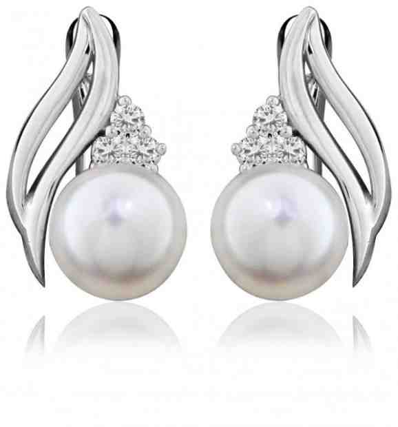 JVD Stříbrné náušnice s pravými perlami SVLE0256SH8P100 + 2 měsíce na vrácení zboží
