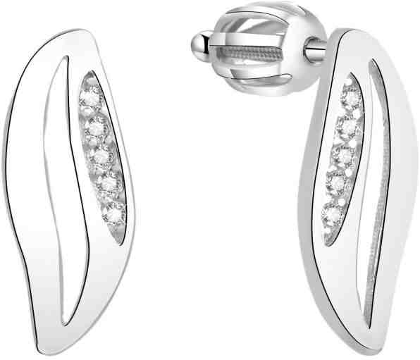 Beneto Stříbrné třpytivé náušnice AGUP1440S + 2 měsíce na vrácení zboží