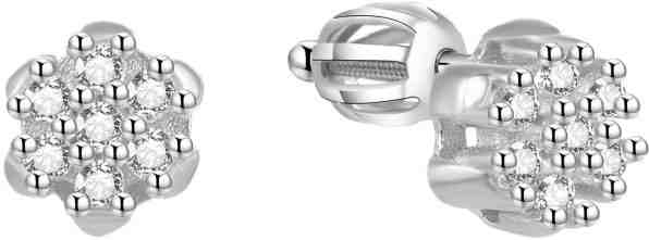 Beneto Stříbrné třpytivé náušnice AGUP1464S + 2 měsíce na vrácení zboží